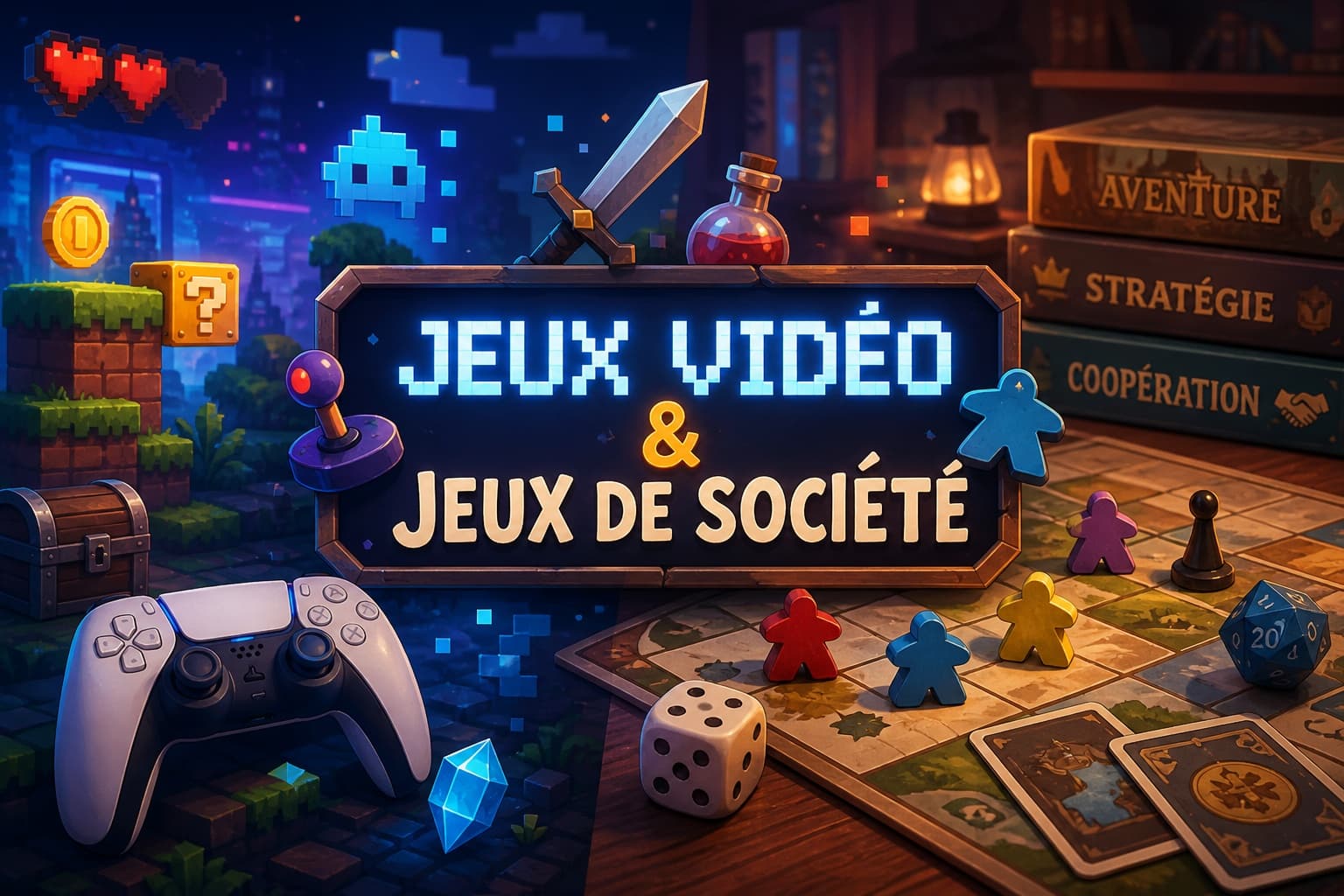 Jeux vidéo et jeux de société